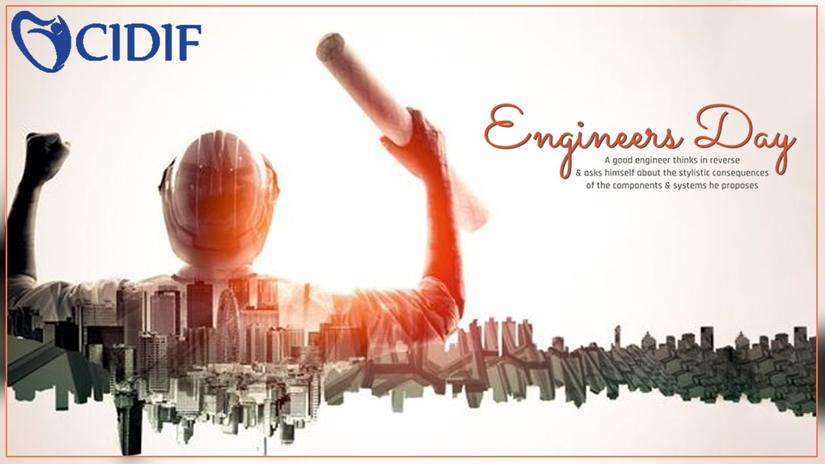 _CIDIF's tweet photo. Happy Engineers Day
Celebrating engineer marvels and engineers across the globe.
#EngineersDay #engineersday2022 #BirthAnniversary #celebration #engineers #Engineer #BharatRatna #MokshagundamVisvesvaraya
#CIODigitalfoundation #cidif https://t.co/8NbujAPrVI