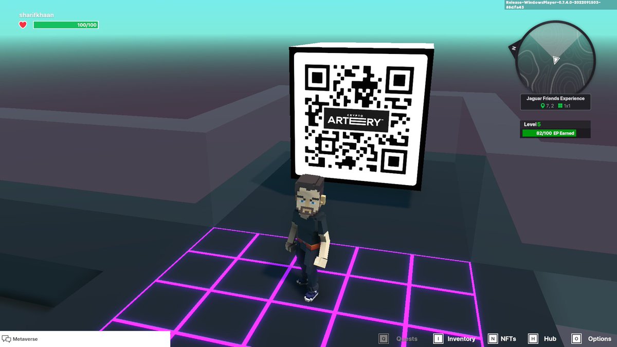 ali33231603's tweet photo. I just finished my quest on @jagfriends_nft experience on the #sandboxalphaS3 for a chance to win a Season 3 Alpha Pass! Here I am in Legendaries Room, check out my screenshot!

#jaguarfriends https://t.co/Cvi0MWDrGs