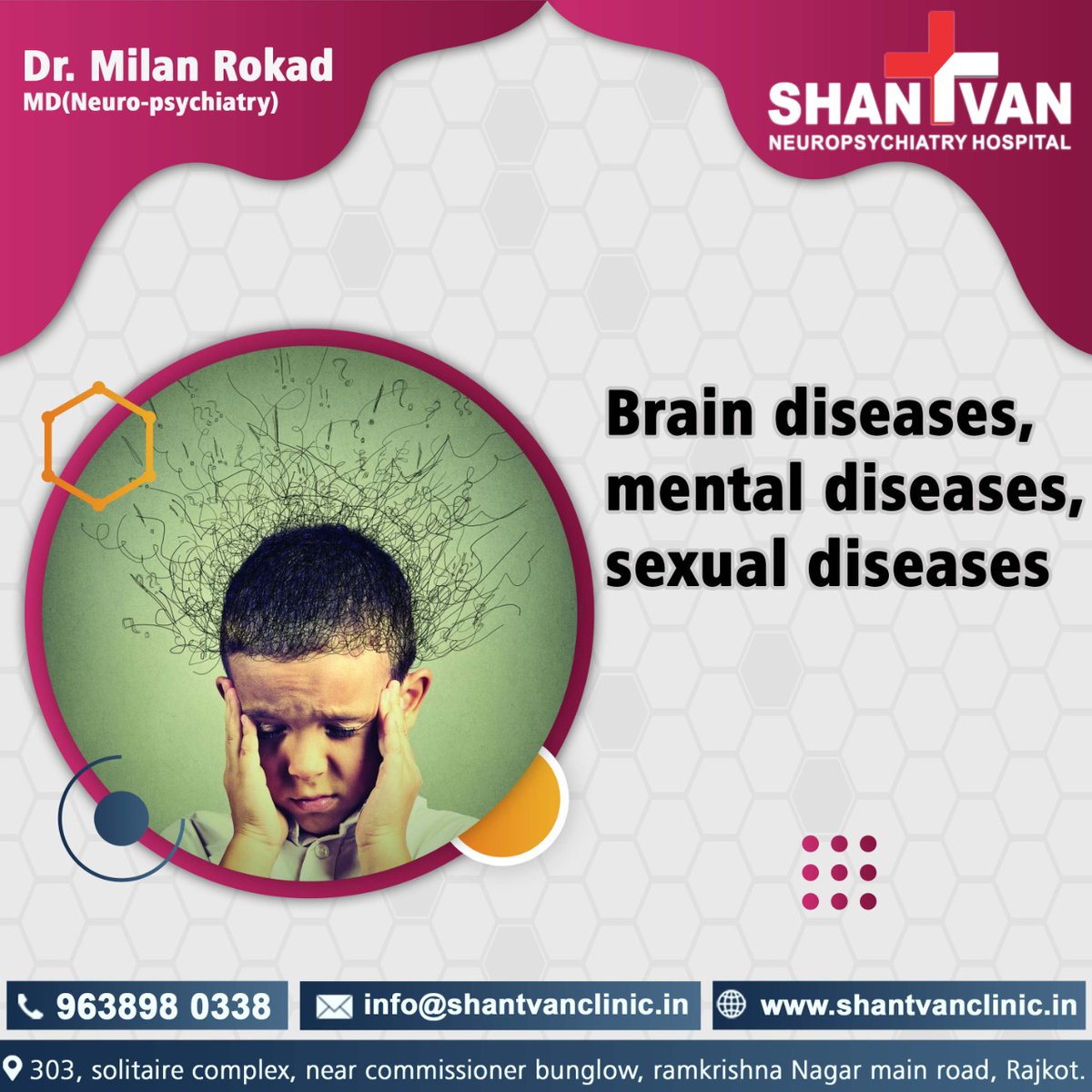 Dr_milan_rokad's tweet photo. Known for our expertise. Chosen for our care.
#shantvanhospital #hospital #neuropsychiatry #braindiseases #brain #sexualdiseases #neuropsychiatryhospital #MD #doctor #mentaldisorders #clinic #health #Neuropsychiatryproblem #mentalhealth #mentalwellness #rajkot #Gujrat https://t.co/lKneCwfmsJ