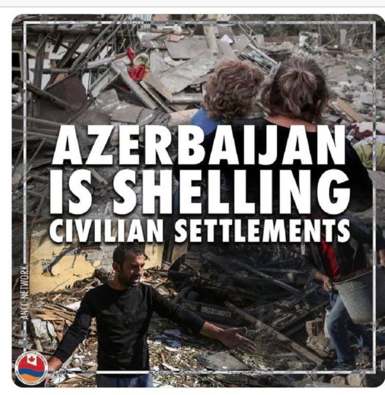 AcknerEzra's tweet photo. The Canadian Armenian lobbying shops follows the Armenian tradition of lying and disinforming by posting flyers with pictures of Azerbaijani victims of Armenian missle attack on Barda, #Azerbaijan in Oct 2020. https://t.co/9mudtYoYQk