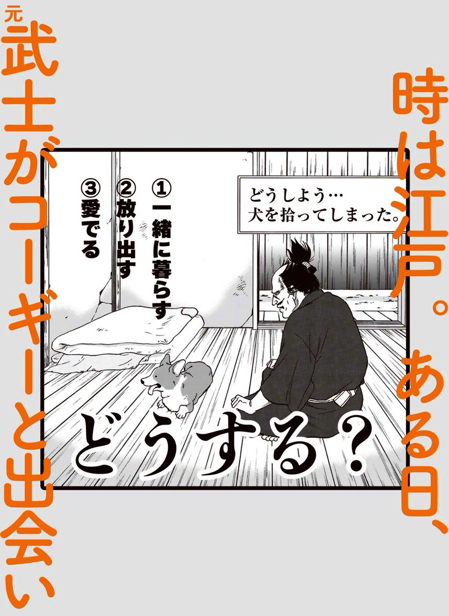 本日発売🎉 『#殿と犬(とのといぬ)』①    こんなお話だよ👇