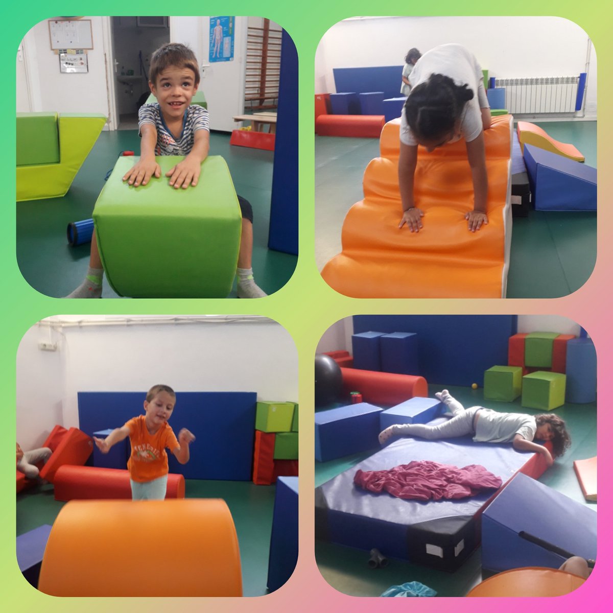 fepmontserratee's tweet photo. Les Cuques i els Dragolins estem feliços i contents de començar  #psicomotricitat. 
Saltem, rodolem, grimpem, fem amics 😍
@somFEP #escolesFEP #Infantsfeliços https://t.co/UUvQCFixir