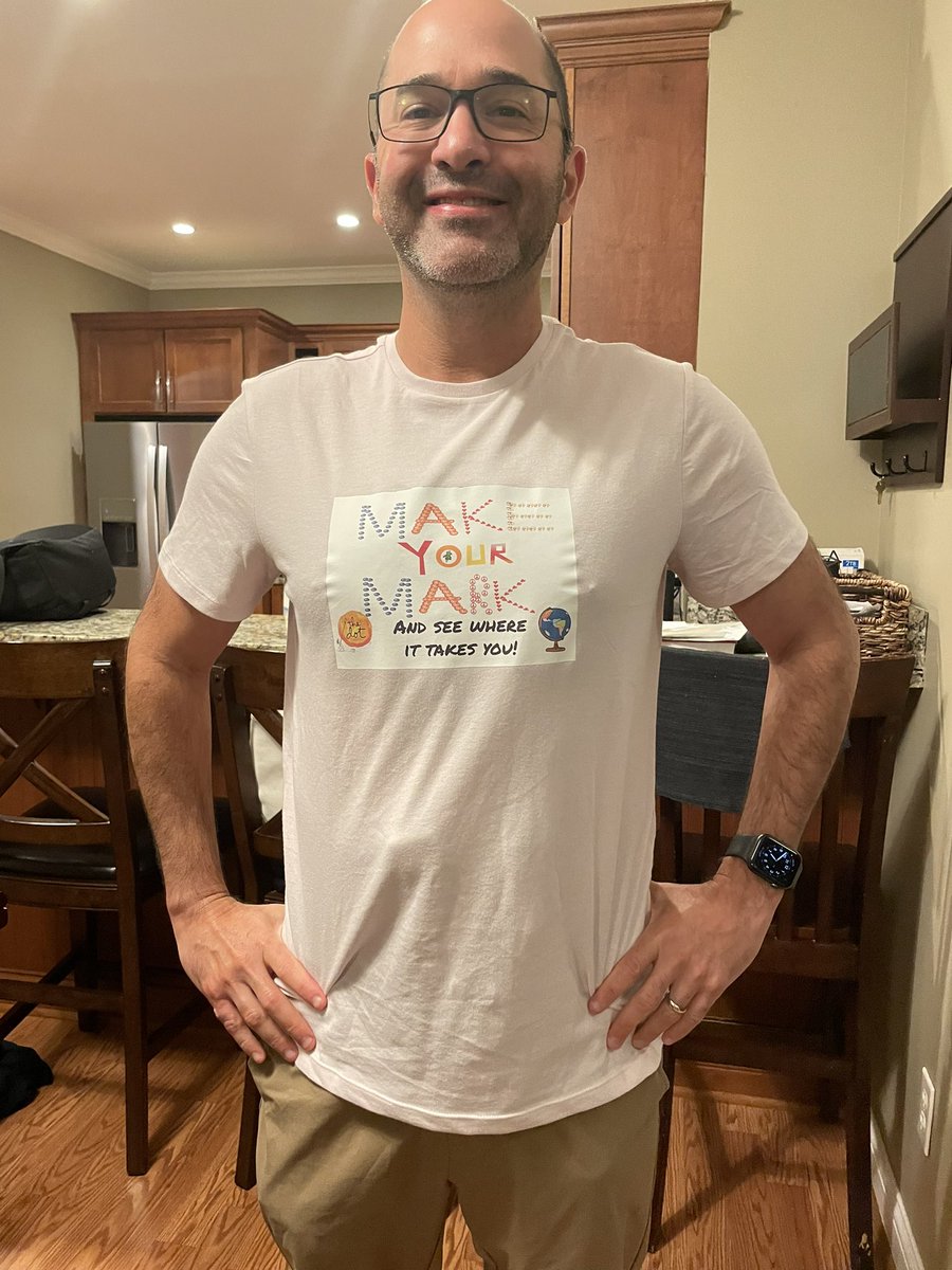 sauslander's tweet photo. Daddy Daughter Dot Day tees for the win! Make your mark and see where it takes you. #DotDay #dotday22 #Dotday2022 https://t.co/PgQL81VvvH