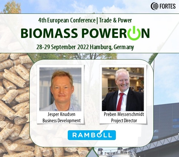2021Biomass's tweet photo. We have pleasure to welcome Jesper Knudsen &amp; Preben Messerschmidt from @ramboll

Jesper &amp; Preben will talk about #biomass conversion of fossil fueled #power stations &amp; role of biomass in the value chain for future advanced #sustainable fuels and chemicals.
Great to partner again! https://t.co/ChhAgXAFnA