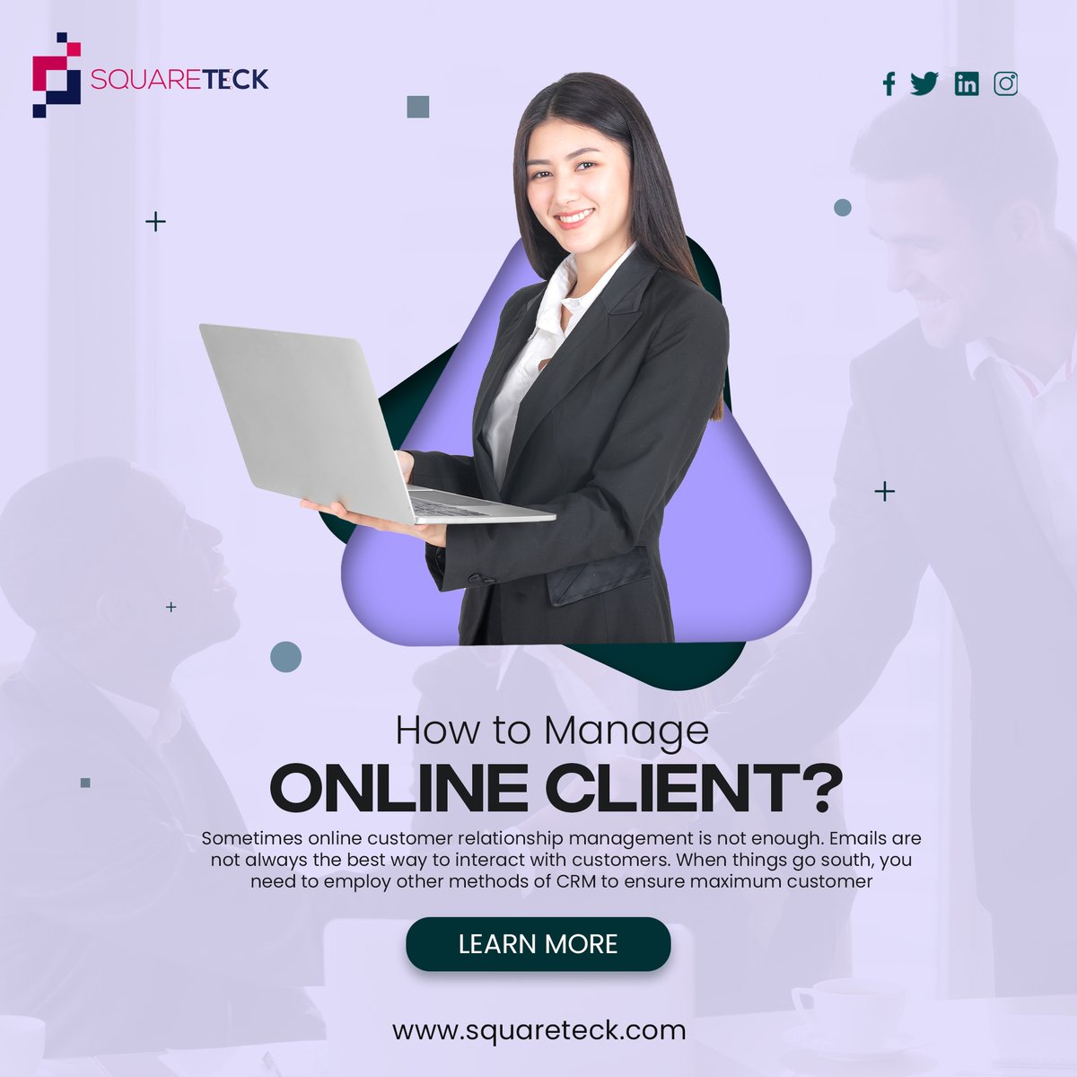 SquareTeck's tweet photo. Sometimes suddenly clients' pressure increases online. At this time, we have to handle them softly. Otherwise, they...
Post details: https://t.co/MnKeKjqyrw
Visit: https://t.co/AYclELUjlf
#customer
#online
#questions
#custome
#software
#service
#softwareservice
#squareteck https://t.co/cvnXU2laNj