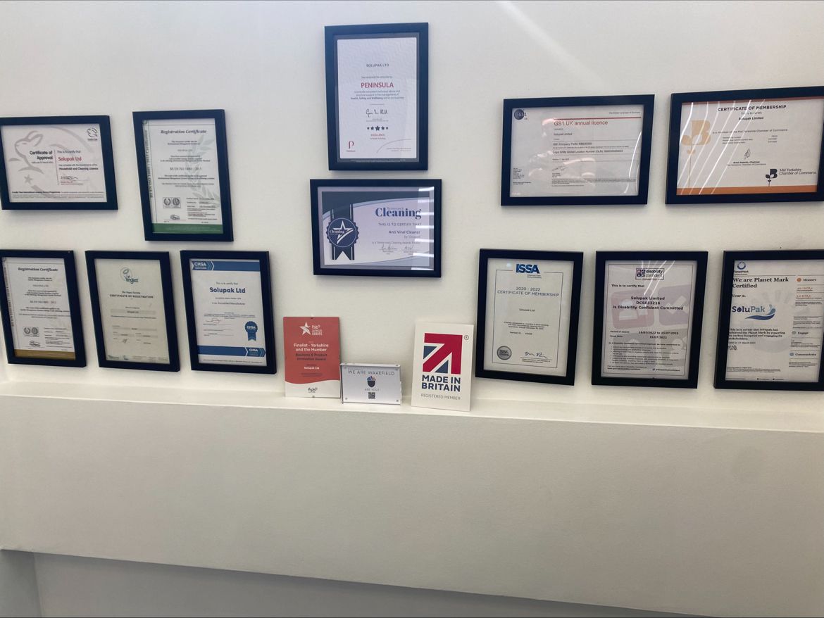 Solupak1's tweet photo. At Solupak we strive towards always bettering us as a company.

Take a peek at our certificate wall, always adding to and growing our collection 🥇

#company #wall #always #us #certificate https://t.co/uGbgarcs7B
