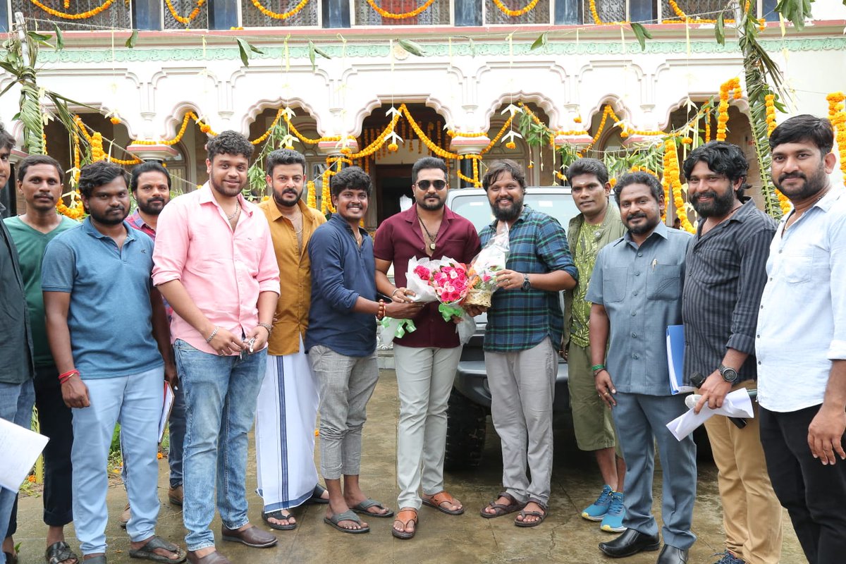 NewCinemaExpress (@newcinemaexpres) on Twitter photo The second schedule of <a href="/MffProductions/">MUDHRA'S FILM FACTORY</a>'s Production No.4 associated with <a href="/halcyon_movies/">halcyon_movies</a> #RavanaKalyanam began
<a href="/actorsimha/">Simha</a> <a href="/sandeepmadhav_/">Sandeep Madhav</a> <a href="/deepshikhaoffi/">deepshikha28</a> <a href="/reethuofficial/">Reethu Gayathri</a> <a href="/maddhu_kiran/">maddhu kiran</a> <a href="/ReshmiMenonK/">Reshmi Menon</a> #ChammakChandra
<a href="/sharathravii/">Sharath Ravi</a> <a href="/actormaniprabhu/">Actor Manikandaprabhu Senthil</a> <a href="/bhupalraju/">P.V.V.Bhupal Raju</a> <a href="/vjnikki/">SAI NIKITHA</a> <a href="/proyuvraaj/">Yuvraaj</a> The second schedule of <a href="/MffProductions/">MUDHRA'S FILM FACTORY</a>'s Production No.4 associated with <a href="/halcyon_movies/">halcyon_movies</a> #RavanaKalyanam began
<a href="/actorsimha/">Simha</a> <a href="/sandeepmadhav_/">Sandeep Madhav</a> <a href="/deepshikhaoffi/">deepshikha28</a> <a href="/reethuofficial/">Reethu Gayathri</a> <a href="/maddhu_kiran/">maddhu kiran</a> <a href="/ReshmiMenonK/">Reshmi Menon</a> #ChammakChandra
<a href="/sharathravii/">Sharath Ravi</a> <a href="/actormaniprabhu/">Actor Manikandaprabhu Senthil</a> <a href="/bhupalraju/">P.V.V.Bhupal Raju</a> <a href="/vjnikki/">SAI NIKITHA</a> <a href="/proyuvraaj/">Yuvraaj</a>