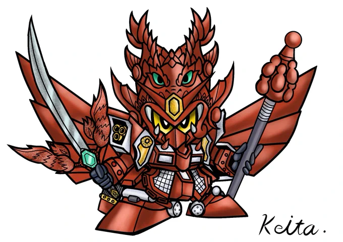 武者タイプなら鬼に金棒!!赤鯱将軍と呼んでくれ!!『赤鯱将軍』COLORver.#SDガンダム 