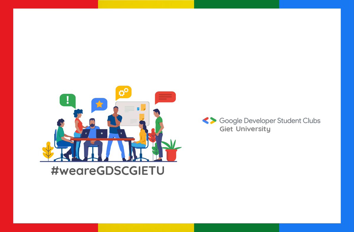 gdg_gietu's tweet photo. Welcome to the official Twitter page most happening club of Giet University
GDSC GIETUniversity
Follow us for Updates, Quizzes and Announcements.

#weareGDSCGIETU https://t.co/Xxw3OF442N