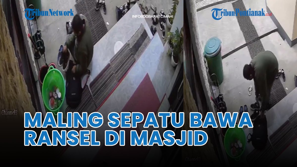 tribunpontianak's tweet photo. ®️ 🔴 Maling Angkut Sepatu Jemaah Masjid Pakai Ransel Terekam CCTV https://t.co/h0xhzE8iuC lewat @YouTube
#maling #sepatu #jemaah #masjid #bawa #ransel #terekam #cctv Kepala Desa #Bjorka Keisya Sore SAFE FLIGHT JISOO Farhan eko kuntadhi https://t.co/vXX9o18wHa