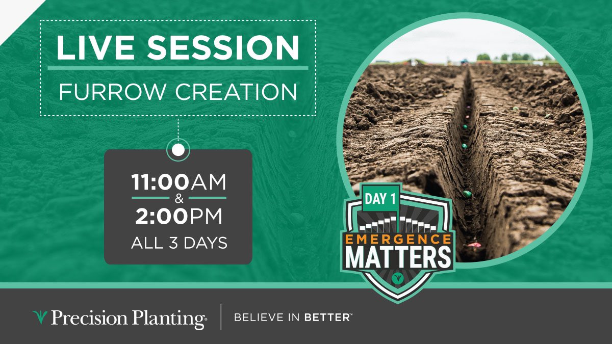 Brent Horner (@hornerbt5) on Twitter photo Last day of the <a href="/BigIronFarmShow/">Big Iron Farm Show</a>. Don’t miss your chance to get in on a furrow creation discussion with the <a href="/PrecisionPlant/">Precision Planting</a> team in the Horticulture building today at 11am and 2pm! Last day of the <a href="/BigIronFarmShow/">Big Iron Farm Show</a>. Don’t miss your chance to get in on a furrow creation discussion with the <a href="/PrecisionPlant/">Precision Planting</a> team in the Horticulture building today at 11am and 2pm!