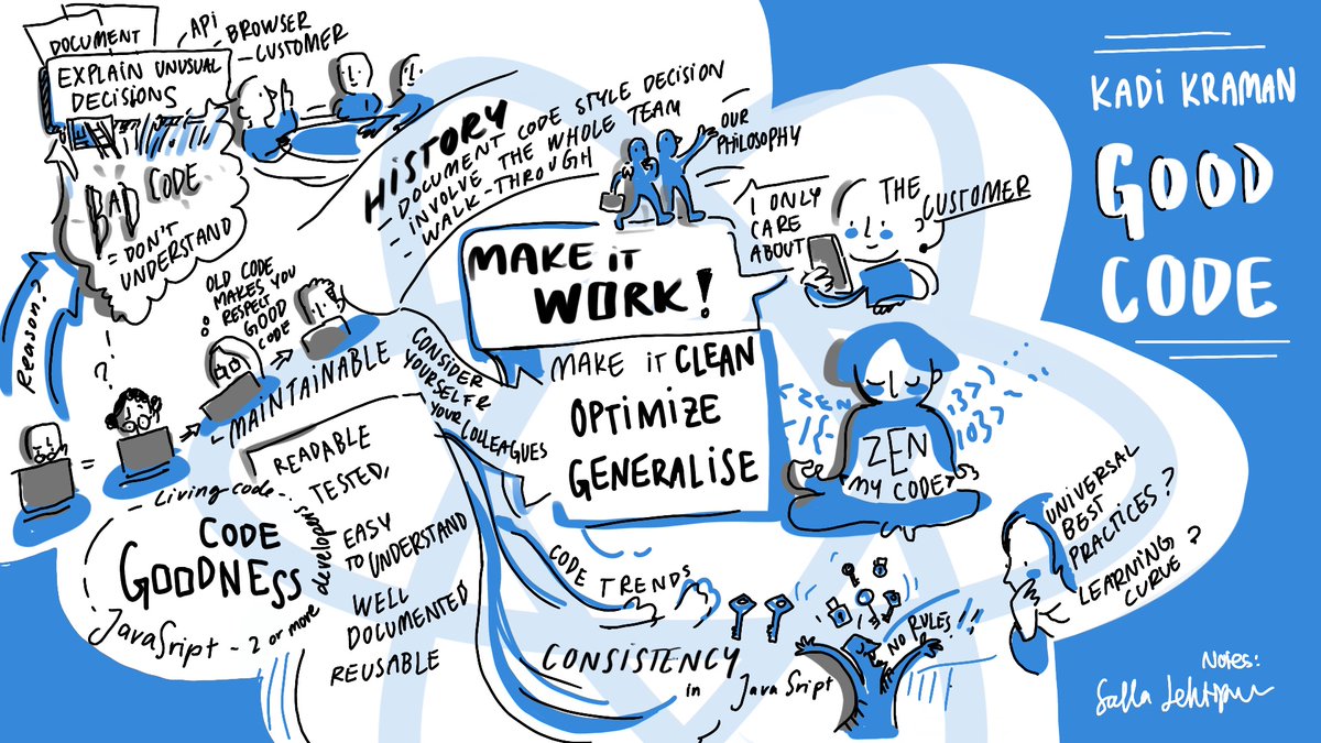 Good Code — Kadi Kraman <a href="/kadikraman/">Kadi Kraman 💚</a>  #ReactFinland
