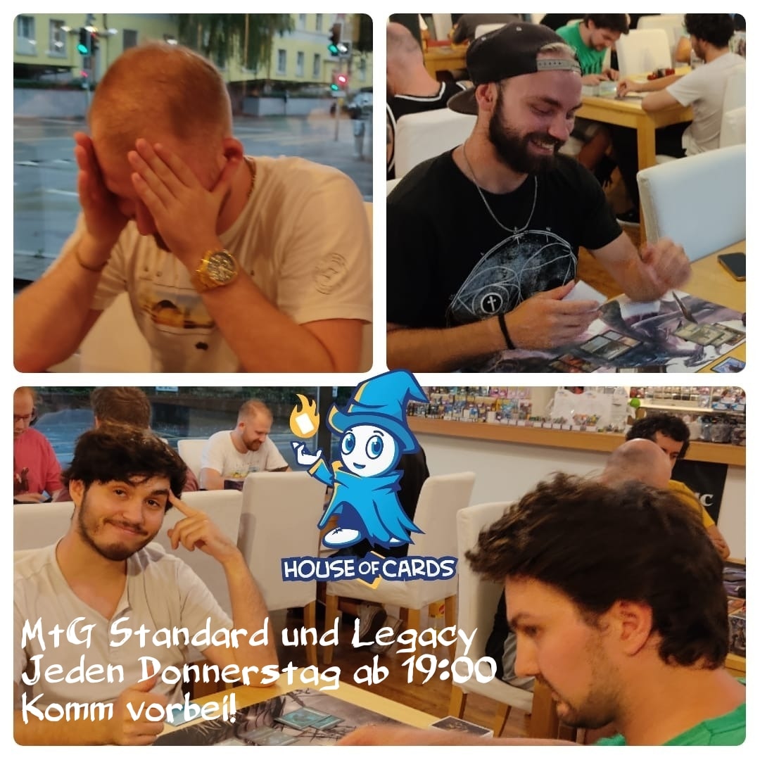 HoCusCards's tweet photo. Heute starten die neuen Standard-und Legacy-Seasons im HoC!
Bringe dein Lieblingsdeck mit und mach einfach mit!
#mtgstandard #mtgdominaria #dominariaunited #mtglegacy #oldschoolmagic #beginnerfriendly #casualgaming #standardimhoc #mtgimhoc #standardleague #flgs https://t.co/ivcwHeVk2B