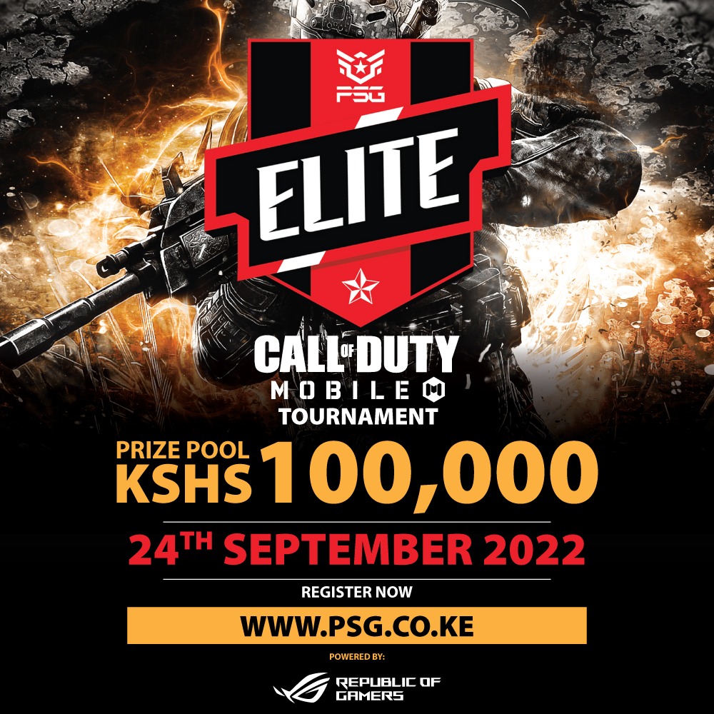 ProSeriesGame's tweet photo. Get ready to fight for the top spot in the #PSGElite #CoDMobileTournament Qualifiers happening from the 24th of September with a whopping 100,000Ksh prize pool and the esteemed title of being the next Elites!
Register your squad via: https://t.co/ktv79HIH6x https://t.co/MFmTZaINBd