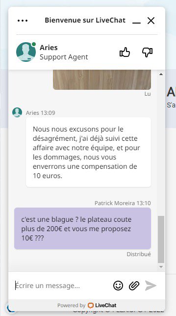 iPatStyle's tweet photo. @FlexispotF on en parle du SAV sur un plateau arrivé endommagé sans trace sur le carton ??? #bureau #flexispot #sav https://t.co/vFHHHiM8zk