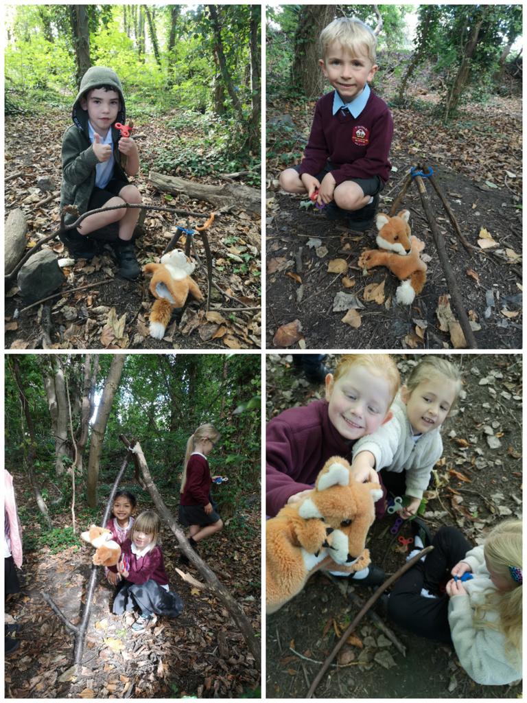 Mrs_Curle's tweet photo. P2 @stdavidsPS_ELC got the the opportunity to explore using #sticklets in the woods today as we start build up our den building skills . @MrsH_2017 and I were so impressed with the #teamwork and #resilience shown by all learners. Can't wait to see what is created next week! https://t.co/Im2poJHbtz