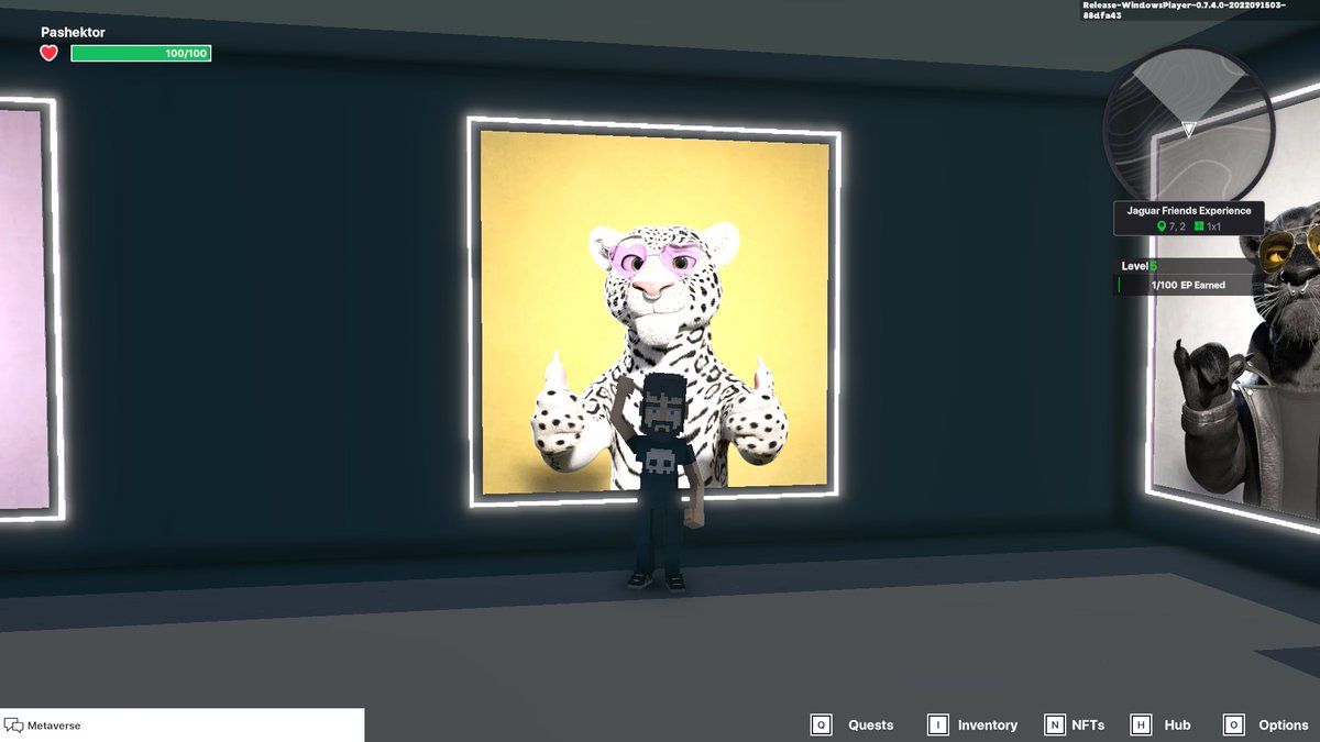 Pashektor's tweet photo. @TheSandboxGame @jagfriends_nft I just finished my quest on @jagfriends_nft experience on the #sandboxalphaS3 for a chance to win a Season 3 Alpha Pass! Here I am in Legendaries Room, check out my screenshot!

#jaguarfriends https://t.co/iXU0VedfdC
