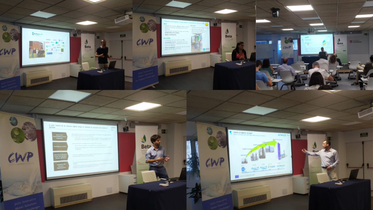 CatalanWaterP's tweet photo. 💧Ara mateix s'estan presentant les solucions innovadores per la gestió de l'aigua en el sector agroalimentari de la mà d'@aqualia, @AerisTec, @Carburos, #Aonchip i #Matholding. https://t.co/ztXpWYjWvi