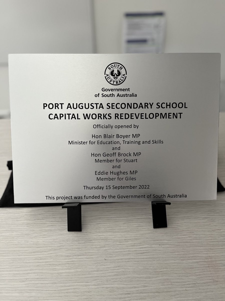 BBoyerMP's tweet photo. Last stop for my Country Cabinet trip was Port Augusta Secondary School to officially open their new facilities. 

It’s been a long journey for the school but they did it. And they’re rightfully proud of the outcome. https://t.co/0mmVRS6CiD