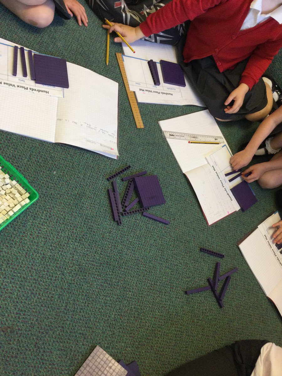 MD_Class3's tweet photo. Some of the children used dienes and place value charts to support them partitioning 3-digit numbers in our maths! 
@MillDamSchool #MDMaths https://t.co/UilPHkm3E6
