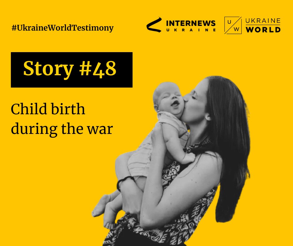 The story of Kateryna Kondratiuk, who gave birth to a son during the war. 1/14 #UkraineWorldTestimony