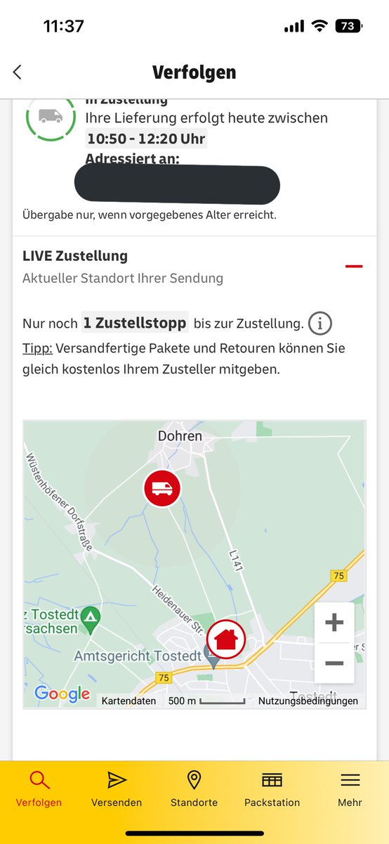 cryptLuca's tweet photo. @DHLPaket könnt ihr mir erklären wie eure Routenzusammensetzung zustande kommt?
Um  11:30 Uhr ist das Paket noch 1 Stopp entfernt und ich kriege die Mail, das mein Paket in ca 15min da ist. Eine halbe Stunde später ist da Paket wieder weiter von mir weg? 1/2 https://t.co/j1xTe0G7eL