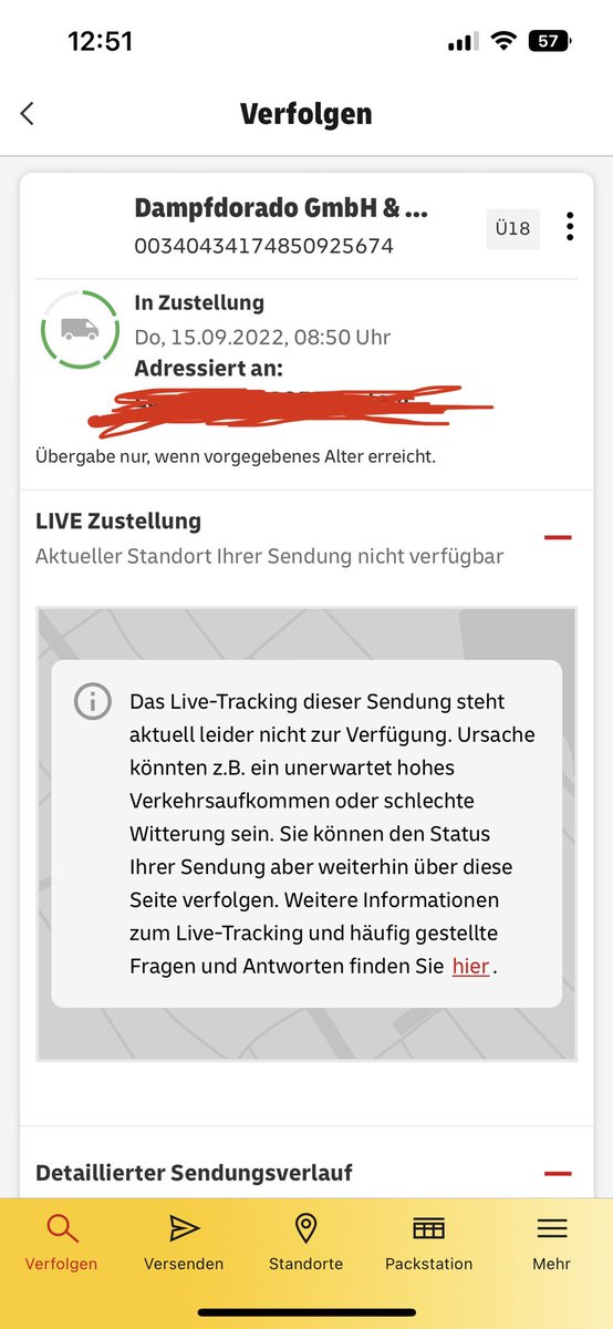 cryptLuca's tweet photo. @DHLPaket könnt ihr mir erklären wie eure Routenzusammensetzung zustande kommt?
Um  11:30 Uhr ist das Paket noch 1 Stopp entfernt und ich kriege die Mail, das mein Paket in ca 15min da ist. Eine halbe Stunde später ist da Paket wieder weiter von mir weg? 1/2 https://t.co/j1xTe0G7eL