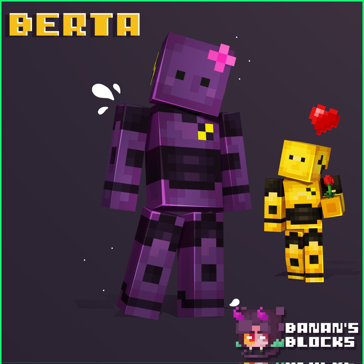 BanansBlocks's tweet photo. 🔹Bob &amp; Berta the Dummies 🔹
BOB NOW HAS A FRIEND NOW!!!
As requested from YOU!
Say Hi to Berta!!!
.
Link in my ✨BIO✨ to my server and other socials!
.
#bob #bobtheyellowdummy #bertathepurpledummy #dummy #crashdummy #cuteskin #minecraft #blender #minecraftmeme #minecraftmemes https://t.co/4muFVmWGcg