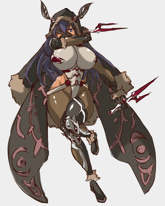 キャラデザイン
蛾の近衛師団長 