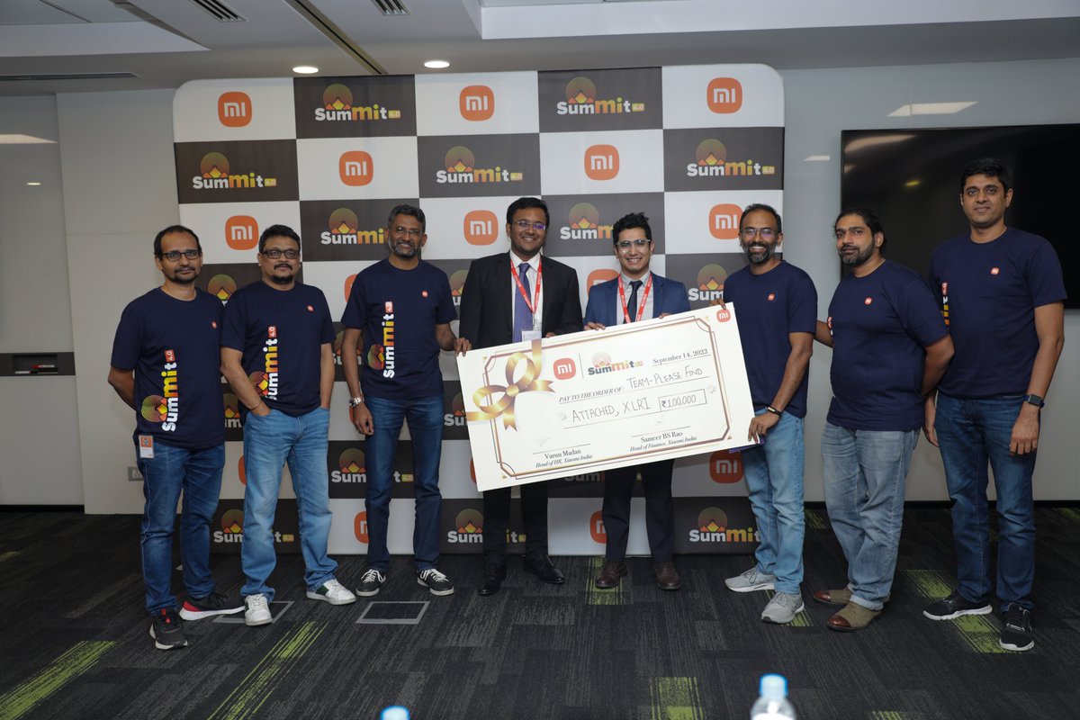 hawkeye's tweet photo. π’π’π’
Aaaannnd @XiaomiIndia #MiSummit 4.0 comes to a close
5500+ teams ... down to the final 12 and the winners are ...
Congratulations to:
1β£π Team 'Wingers' - @IIM_Calcutta
2β£π₯ Team 'Please Find Attached' - @XLRIJamshedpur
Cash, Goodies & Pre-placement interviews won https://t.co/0bwoRZf8IF