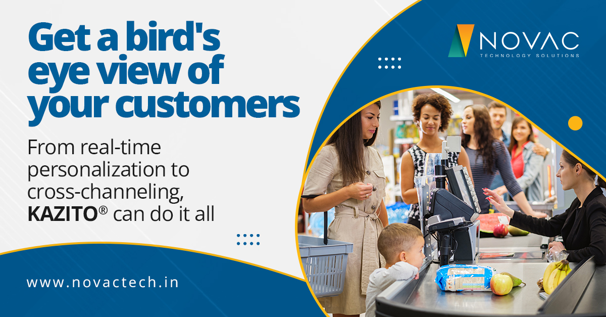 NovacTechnology's tweet photo. Customer Loyalty lies with retailers who provide a #seamless retailing experience across channels. #KAZITO® contains advanced AI and # #cloud powered modules to create highly #personalized and create dynamic experiences for your customers across all physical and #digitalchannel https://t.co/o8a6mdxfgZ