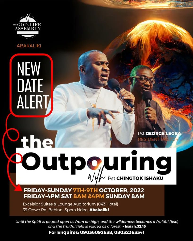 ChingtokPastor's tweet photo. Here is the new Date. Abakiliki, we come in the name of the Lord.
#Outpour
@GeorgeLegba https://t.co/SaAQqbu8d3