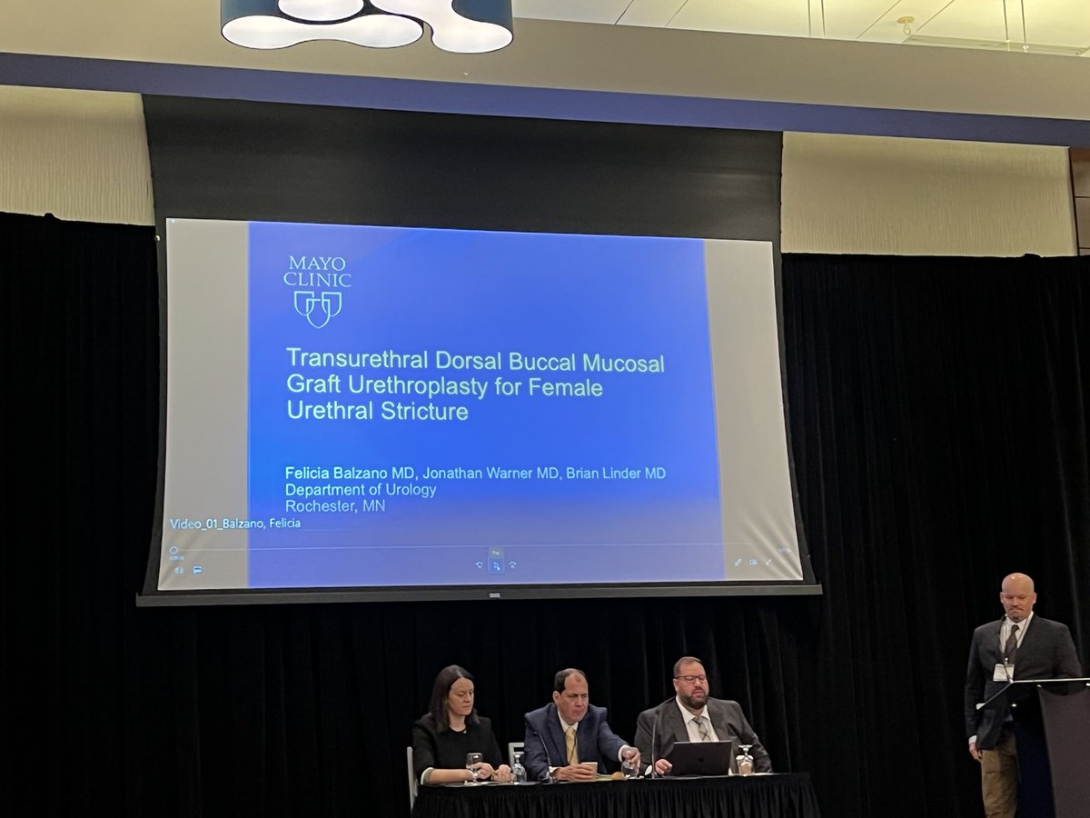 Bridget Lang Findlay, MD (@blfindlay) on Twitter photo Excellent presentation on transurethral dorsal buccal mucosal graft for female urethral structure repair. #GURS22 <a href="/drjnwarner/">Jonathan Warner</a> <a href="/DrFBalzano/">Felicia Lyn Balzano</a> <a href="/MayoUrology/">Mayo Clinic Urology</a> Excellent presentation on transurethral dorsal buccal mucosal graft for female urethral structure repair. #GURS22 <a href="/drjnwarner/">Jonathan Warner</a> <a href="/DrFBalzano/">Felicia Lyn Balzano</a> <a href="/MayoUrology/">Mayo Clinic Urology</a>