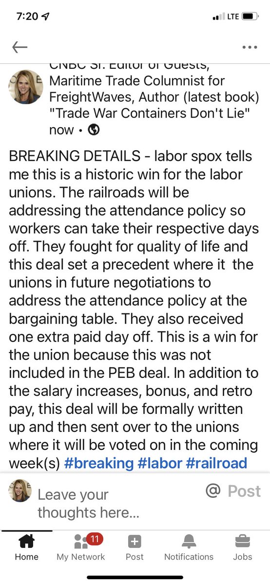 BREAKING RR LABOR DEAL DETAILS! Spoke with the spokes person for the  labor union. For the first time the railroads are addressing their attendance policies and the quality of life of workers are going to be addressed. Discuss a precedent for future negotiations. #rail #railroad