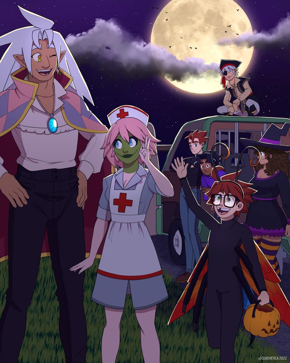 logan_supernova's tweet photo. It’s early, but just so I don’t forget, here’s wishing everyone a very happy spooky season this year from everyone in “Journey From Ashes”!

Don’t worry, Tagen and Bebe are there, they’re the ones taking the picture! :)) https://t.co/tv6l4635OQ