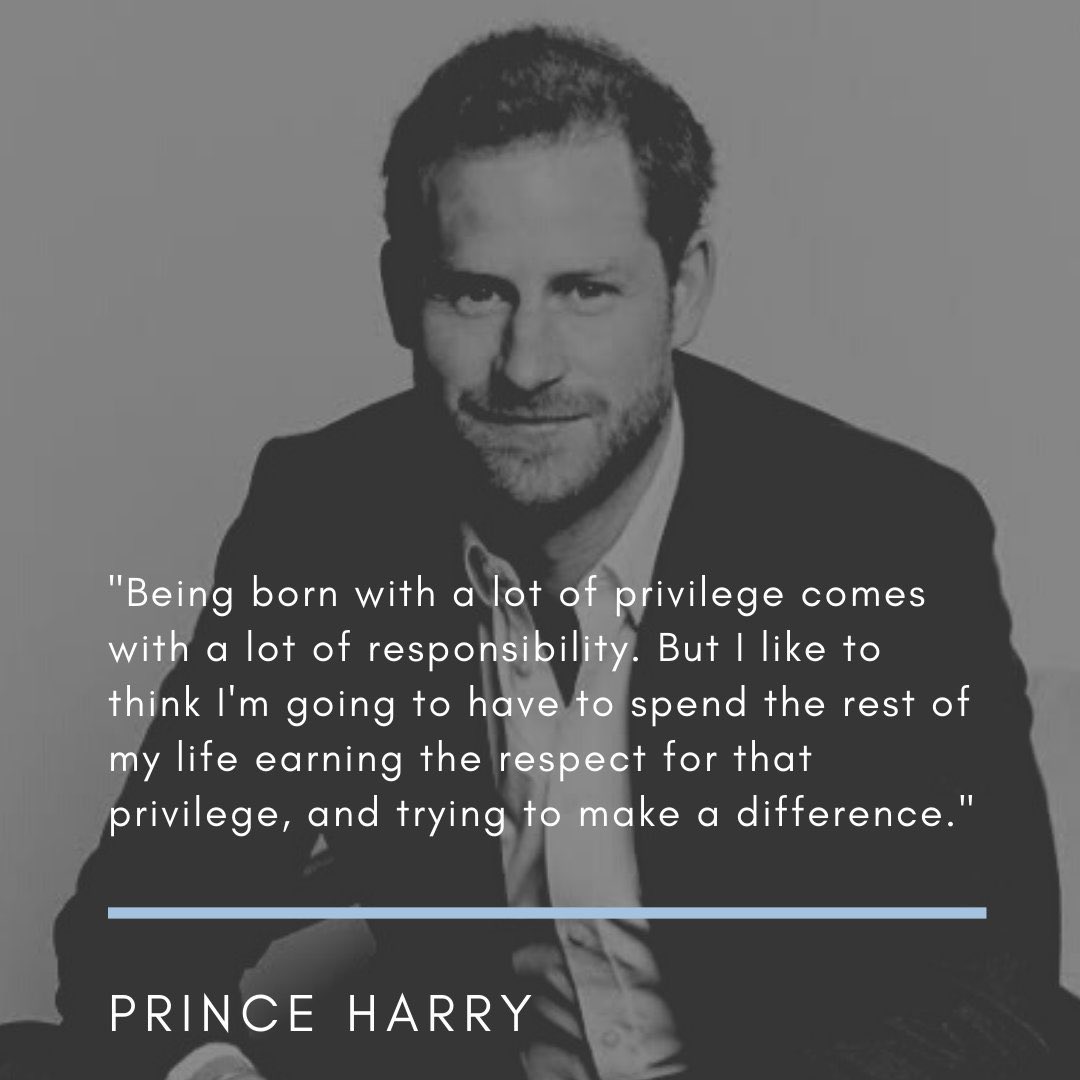 Happy birthday to Prince Harry... You\re a great role model.. 