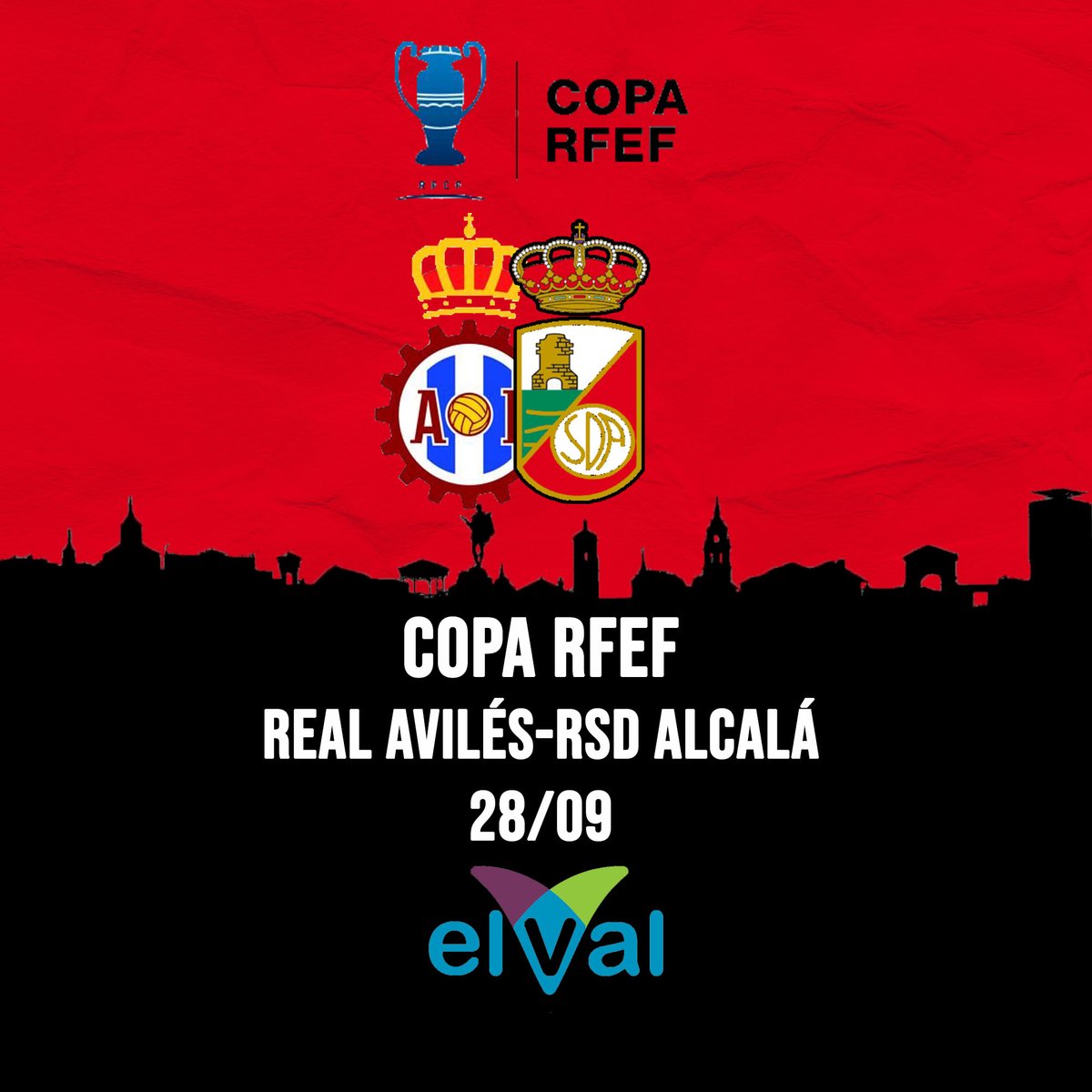SORTEO COPA RFEF 🇮🇩🏆

Ya conocemos a nuestro primer rival de la fase nacional de la Copa RFEF 🏆 viajaremos a Asturias a medirnos a un equipo histórico como el <a href="/RealAvilesind/">Real Avilés Industrial</a> ⚔️⚔️

#TuEquipo #TuCiudad