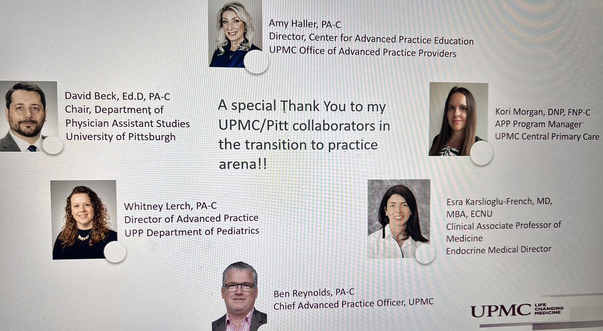 AmylynnHaller's tweet photo. Thank you @Maryland_APA for inviting me to share our work in the Transition to Practice Arena! @UPMCnews @PittSHRS #advancedpracticeprovider #onboarding #healthcareeducationleadership https://t.co/jmzdMr9q0Y