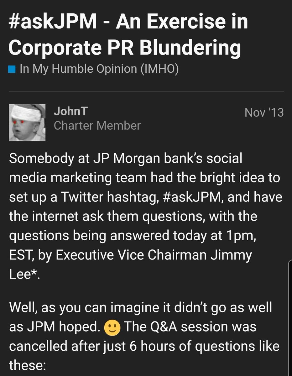 JohnT15's tweet photo. @mnolangray @1M26 @leph_one Remember #askJPM?

https://t.co/Xu9F7Ex17L https://t.co/QNUq1F7Blp