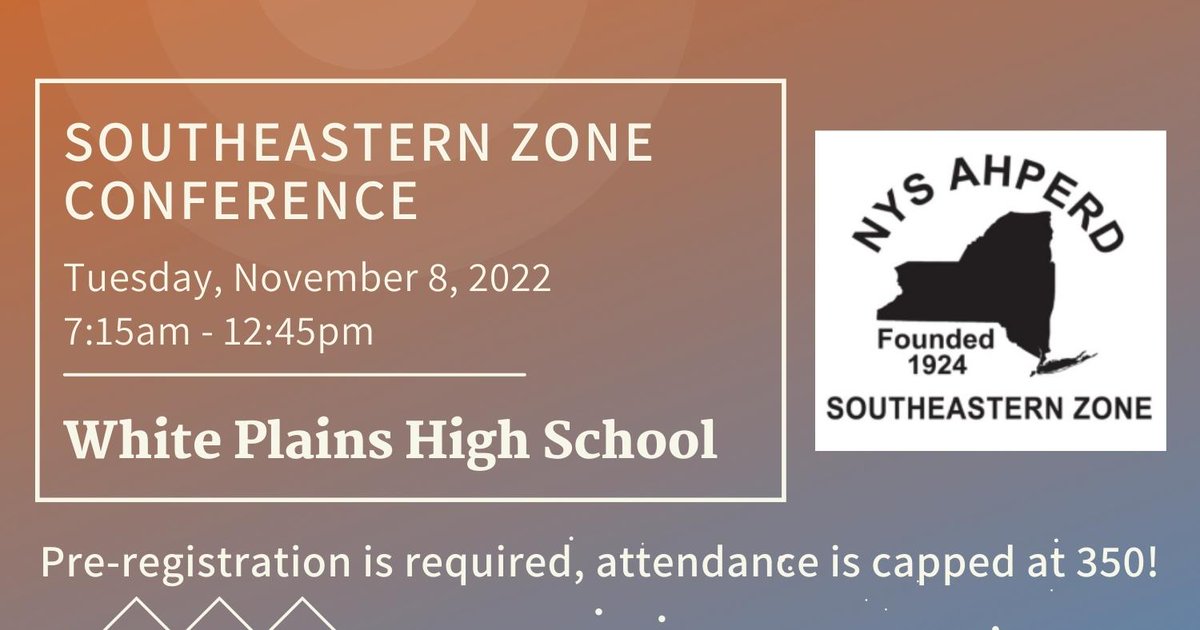 NYS AHPERD tweet media