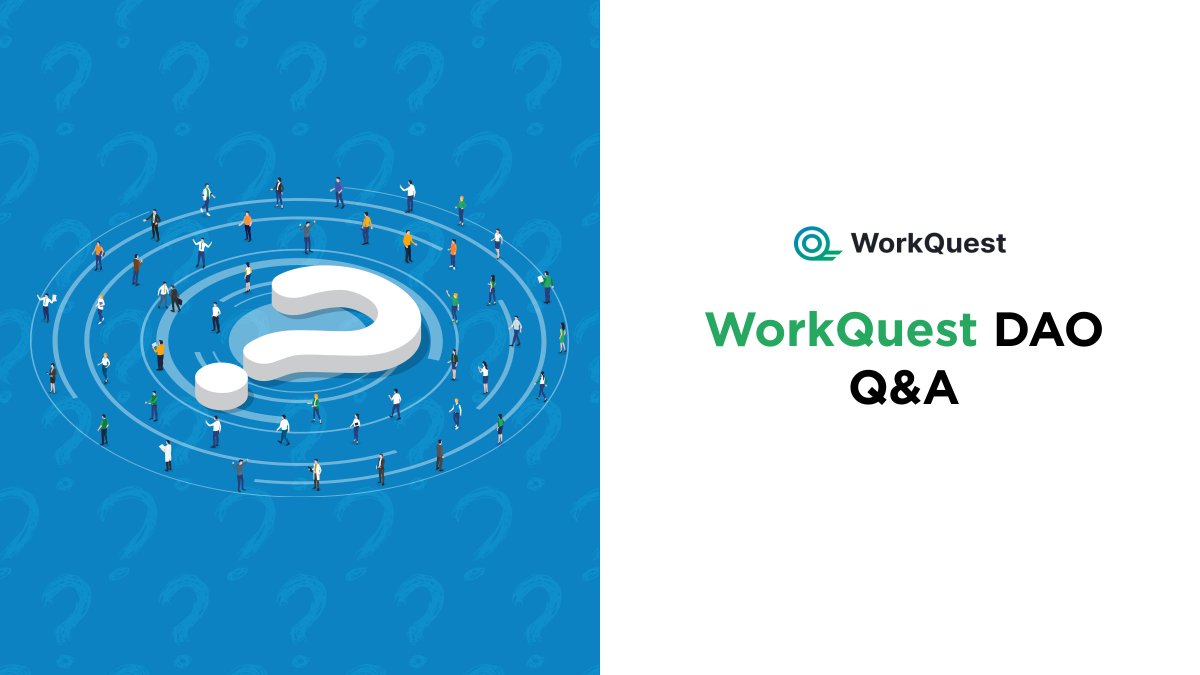 workquest_co's tweet photo. 🤓 What features and functionality can you expect from the WorkQuest DAO?
👉 Find the answers in our new post:
https://t.co/wgjqnw12Qs
↪️And check DAO yourself: https://t.co/WwK5CfeIQ6
#WorkQuest $WUSD $WQT #WorkNet #crypto #blockchain #DAO https://t.co/fPoQ1DRWNY