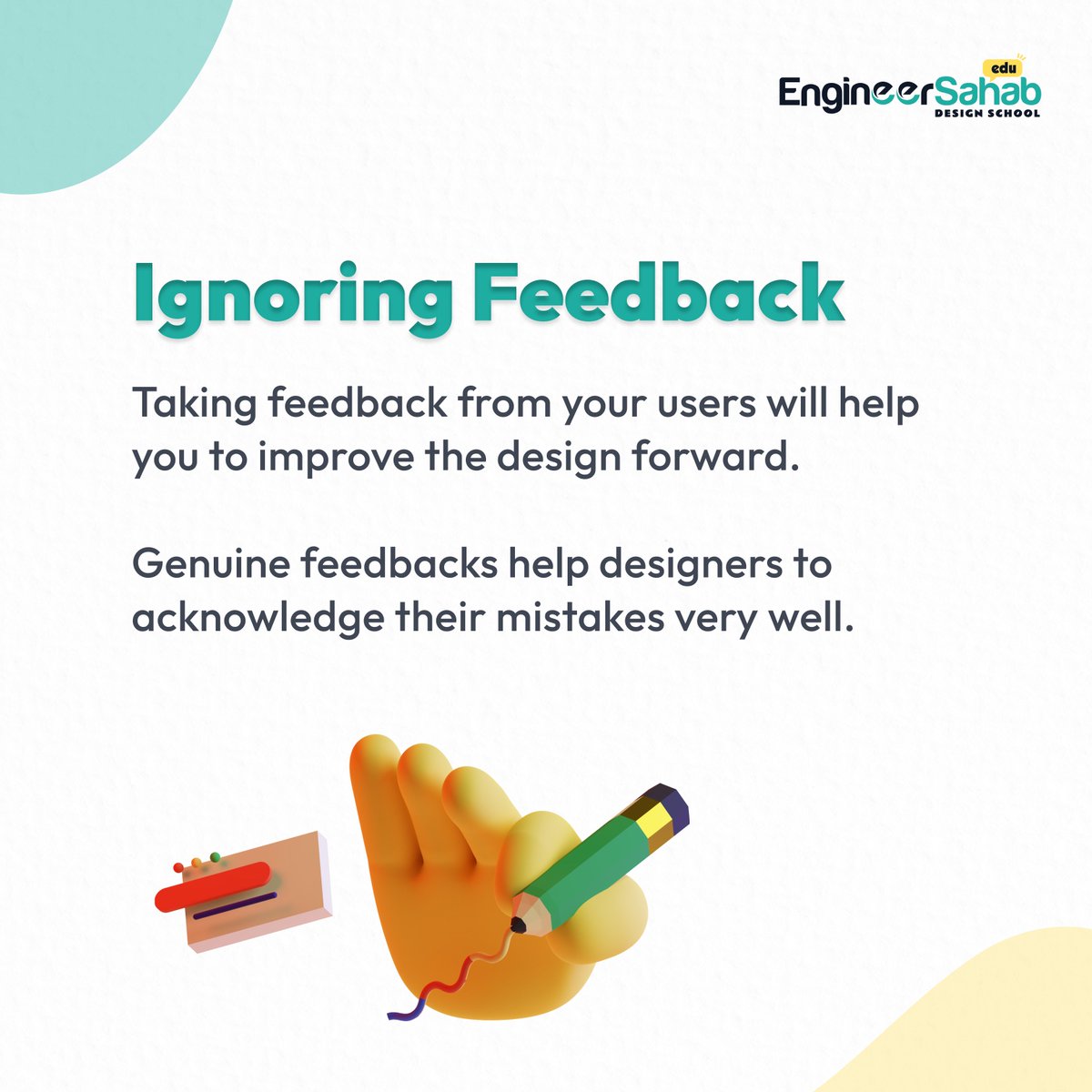 es_designschool's tweet photo. There are few mistakes that can ruin your UX design. So make sure you avoid them!
#designbooks #ux #uiux #uxmistakes #interfacedesign #ux #ui #uxdesign #uxlaws #uxdesig #userexperience #uxlife #dailyux #uiuxbootcamp #uiuxtraining #uiuxdesigninstitute #indore #indori #oye_indori https://t.co/jZyISCrvOZ