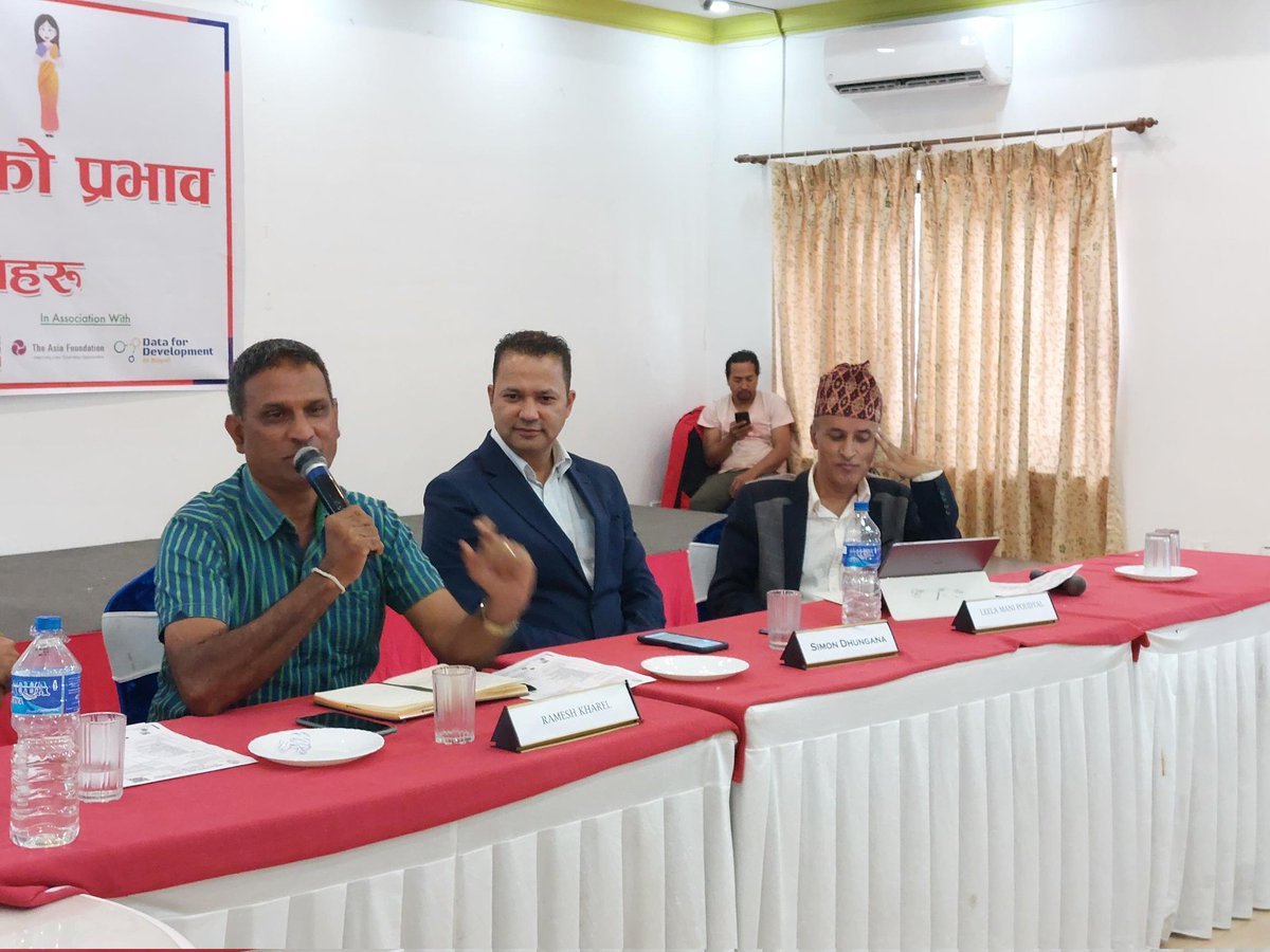 D4D_Nepal's tweet photo. Ramesh Kharel, election candidate, Sushasan Party and former DIG of Police pledges to practice and be an example of value based politics.
@UKinNepal @Asia_Foundation @maharjan_sajana @BhugolPark @Craig_Stats
#electionfinancing #valuebasedpolitics #datagovernance #freethedata https://t.co/Bi6TG4Kytj