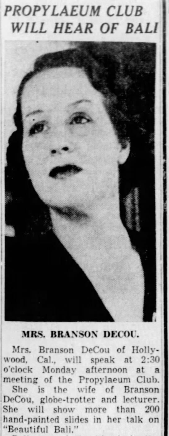 Fake History Hunter on Twitter "Here we have a photo of Mrs. Decou, taken by Mr. Decou