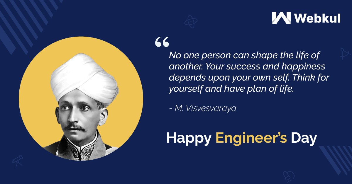 webkul's tweet photo. Warm greetings on Engineer's Day to all those who are putting their heart and soul into their work, creating innovative solutions to solve problems and thus making our everyday life easier.

#HappyEngineersDay #EngireersDay #engineering #Webkul https://t.co/I3vq7jj1OR