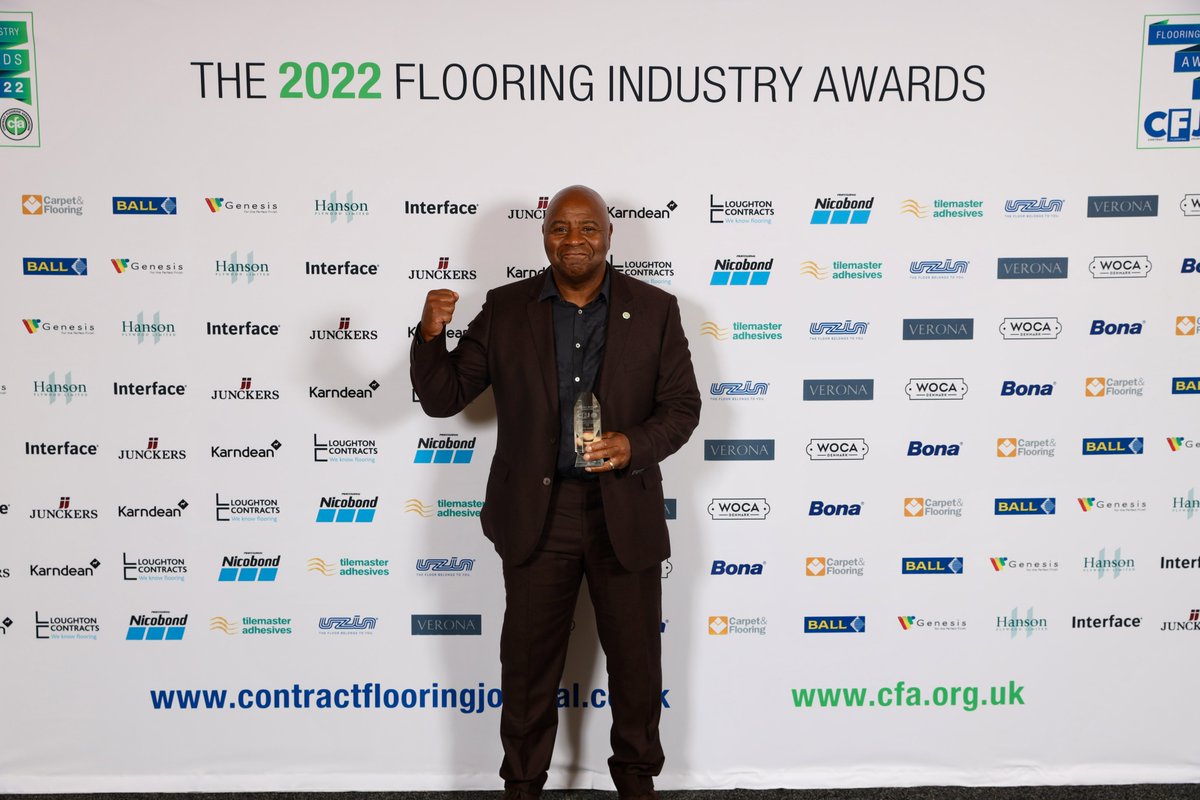 AGFlooringLtd's tweet photo. We're delighted to share that our company director Alan Gayle has been recognised at the #CFACFJAWARDS2022 for his outstanding contribution to the Flooring Industry. Congratulations Alan a well deserved winner and a great example to all at A.G. Flooring and the industry at large! https://t.co/aTSZACsQoS