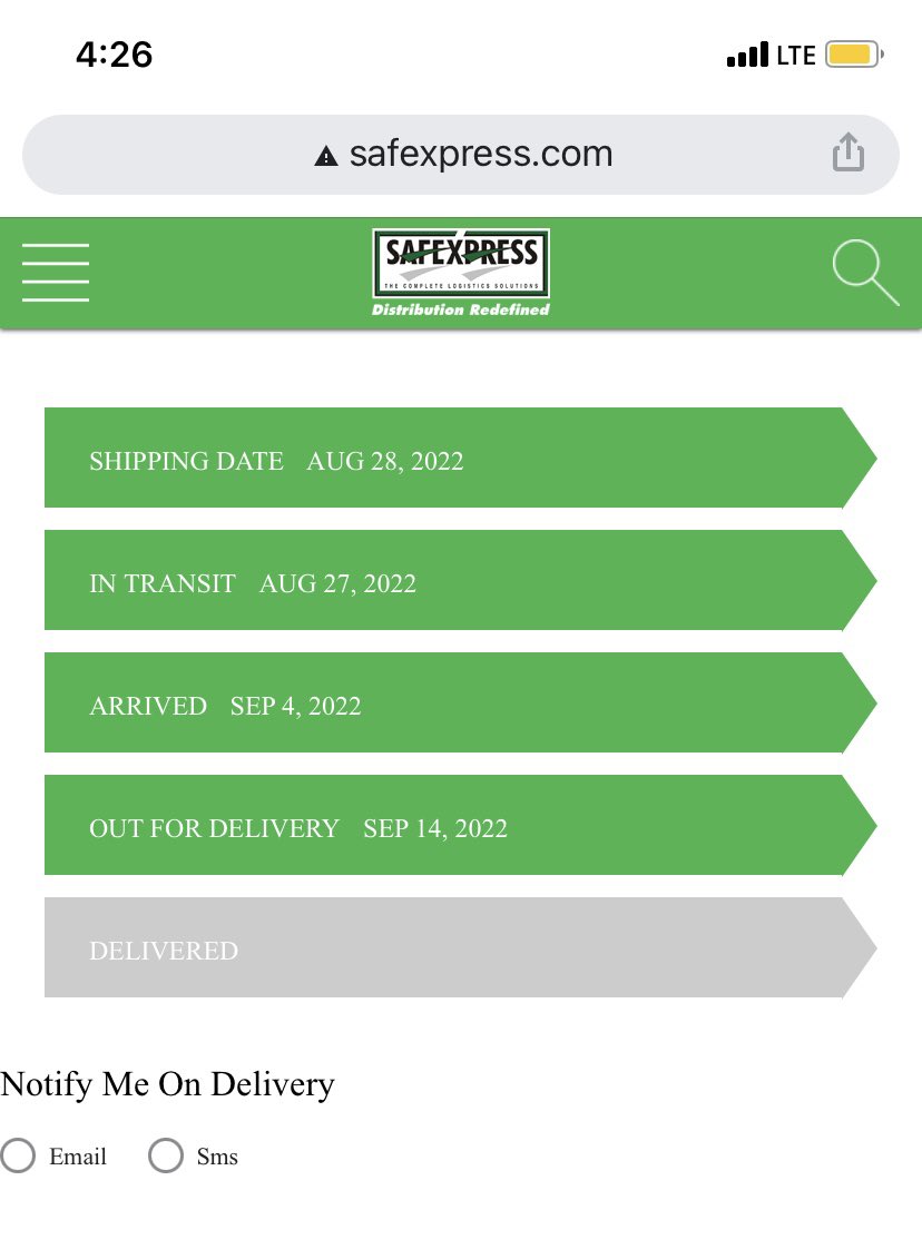 yoongirosy's tweet photo. I shipped last month and I didn’t receive my parcel till. Showing out for delivery from yesterday but I didn’t receive any of my parcel. Very disappointing @Safexpress 
#latedelivery
#poorcustomerservice 
#SHUTDOWN 
@Safexpress https://t.co/5eisR3Nh1C