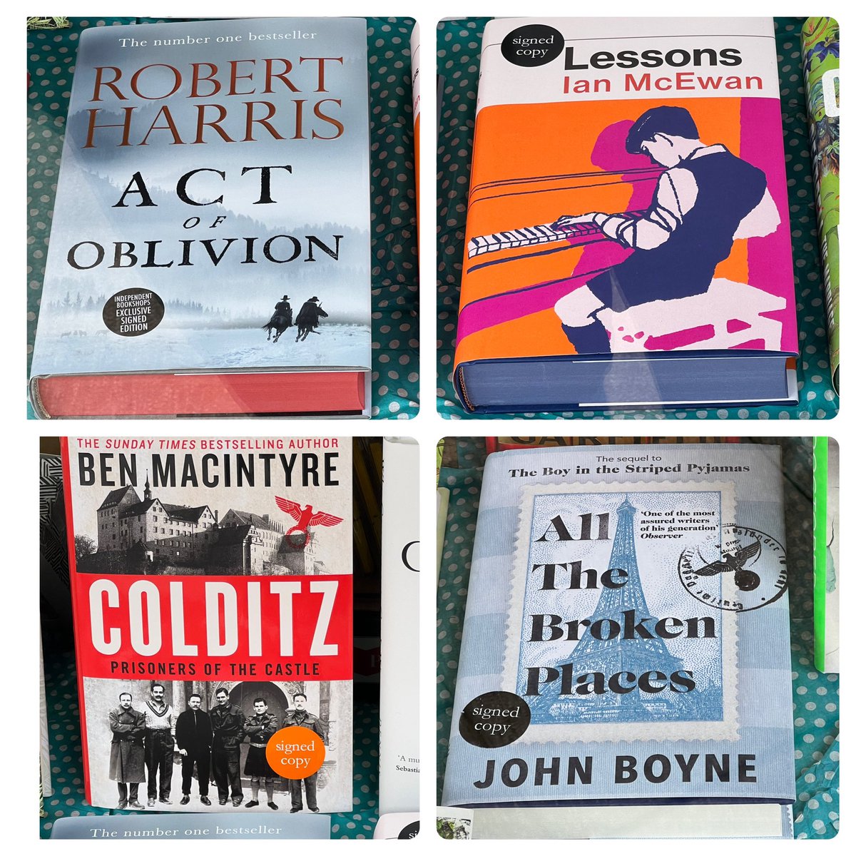 RegencyBookshop's tweet photo. #SIGNED FIRST EDITIONS from this year’s BIG GUNS! Need something special? Head to #Surbiton, #shoplocal and build your #RegencyRewards #xmassorted https://t.co/JGofsKrHUo