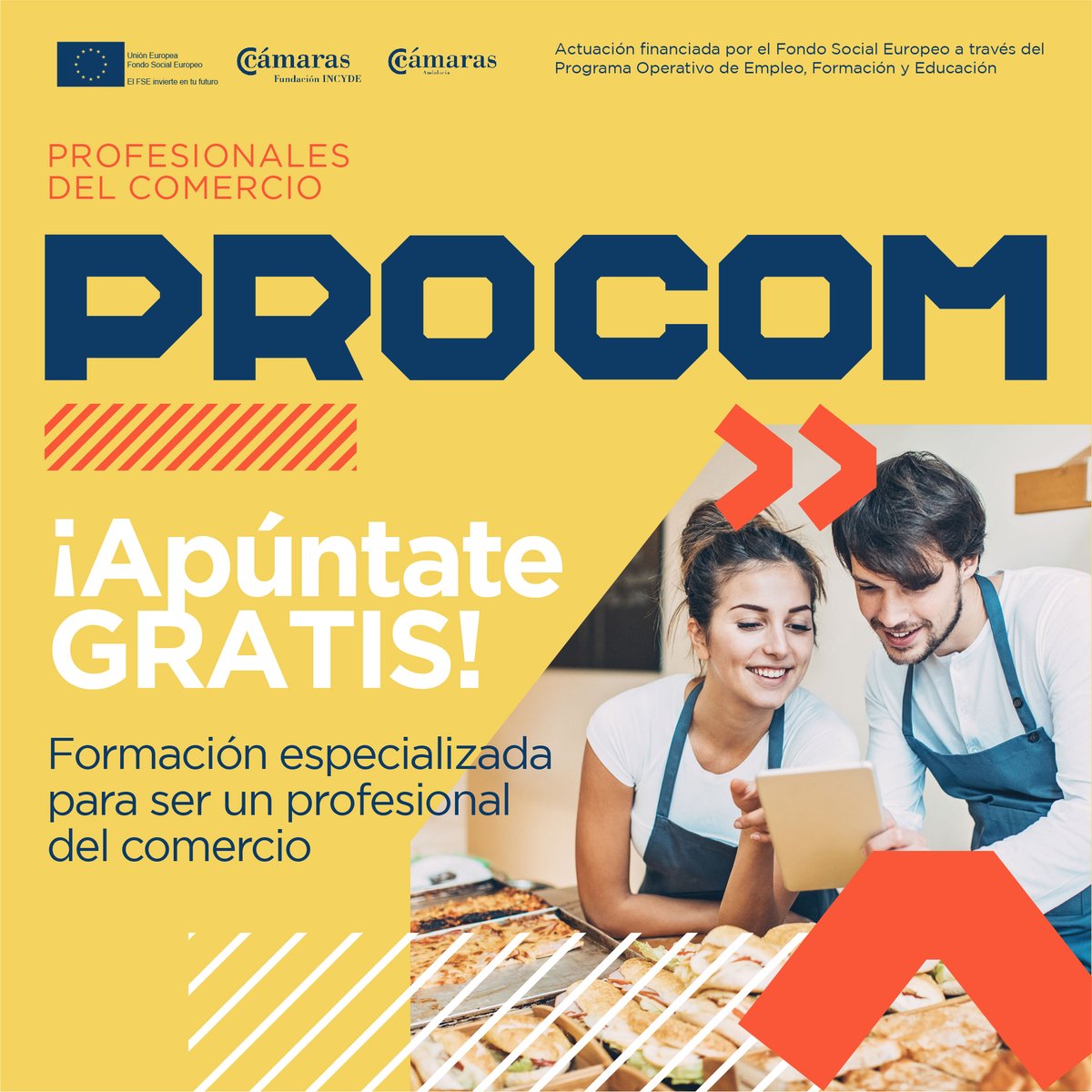 camaradesevilla's tweet photo. ¿Te gustaría trabajar en el sector del #comercio o abrir tu #negocio?

👉 ¡Apúntate al programa #gratuito ‘Profesionales del Comercio’ #PROCOM2022🔝, de @camaradesevilla, @CCAndalucia y @FundacionINCYDE!

ℹ️ Más información ⤵️

https://t.co/IBYR3MsYVT

#emprendedores #sevillahoy https://t.co/0CkIVmRZEK