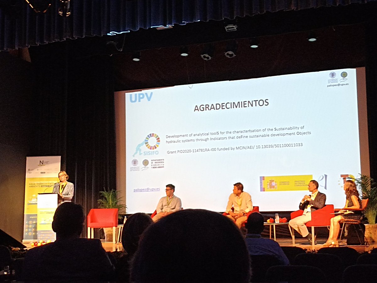 SisifoUPV's tweet photo. Participación relacionada con el desarrollo de herramientas para evaluar #ODS ligados a la ingeniería hidráulica y a los sistemas de distribución de agua en IV Congreso Nacional del Agua https://t.co/KEvIvnwayJ